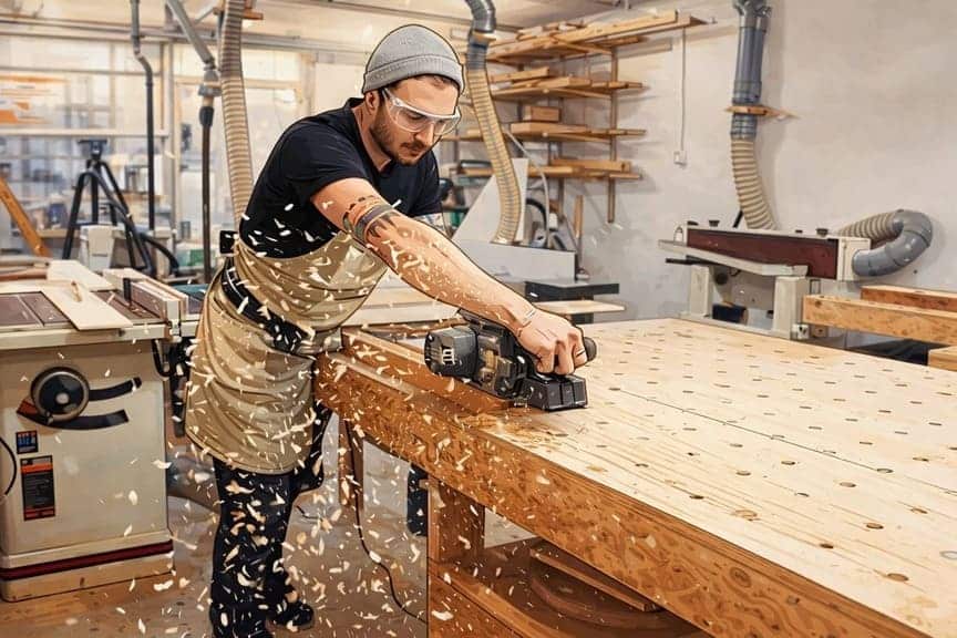 Web Design for Craftsmen and Trades – Barrie, Ontario, Canada Craftsman working in workshop representing trades businesses in Barrie, Ontario, Canada