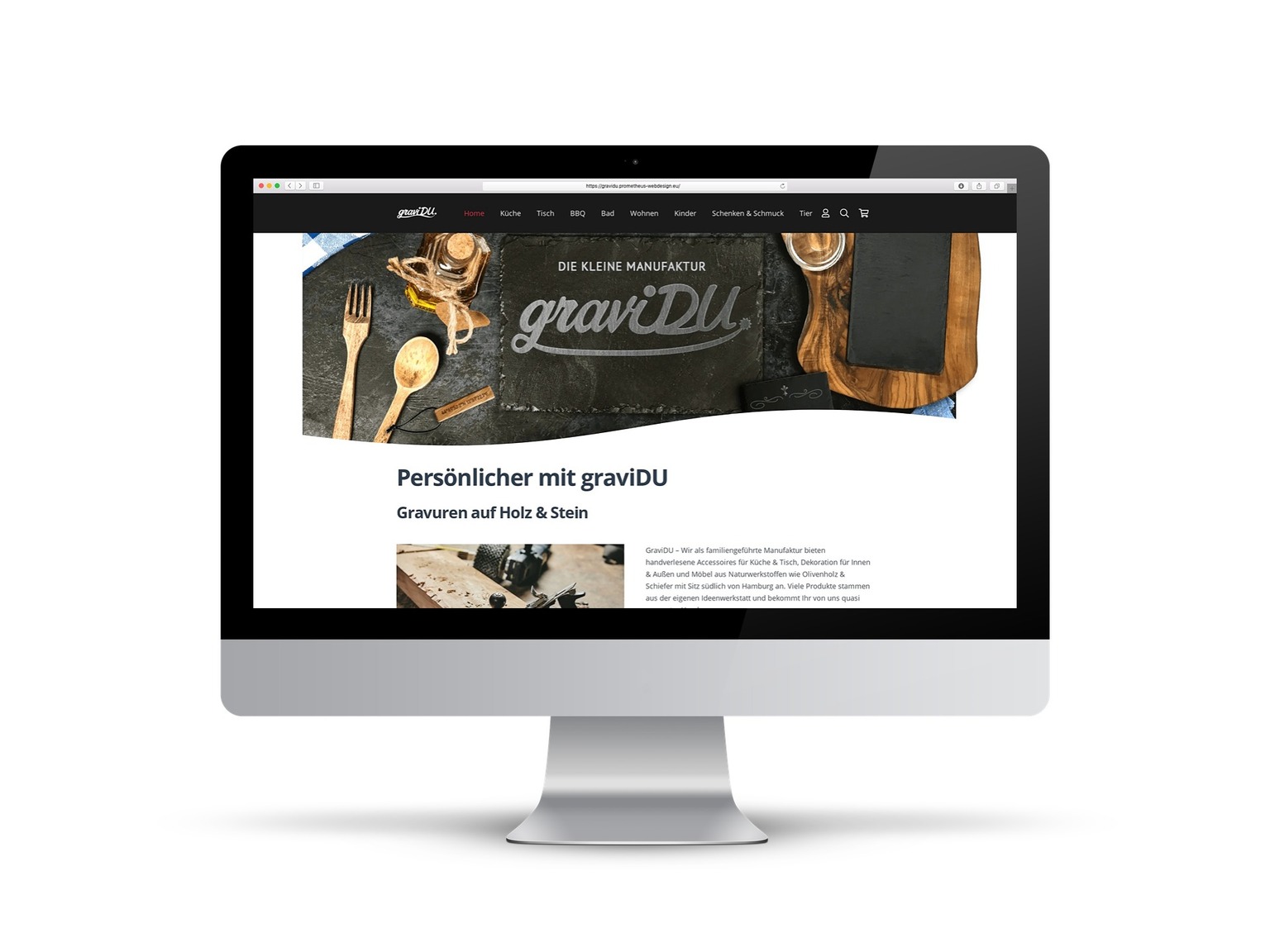 Online Shop for Engravings website case
