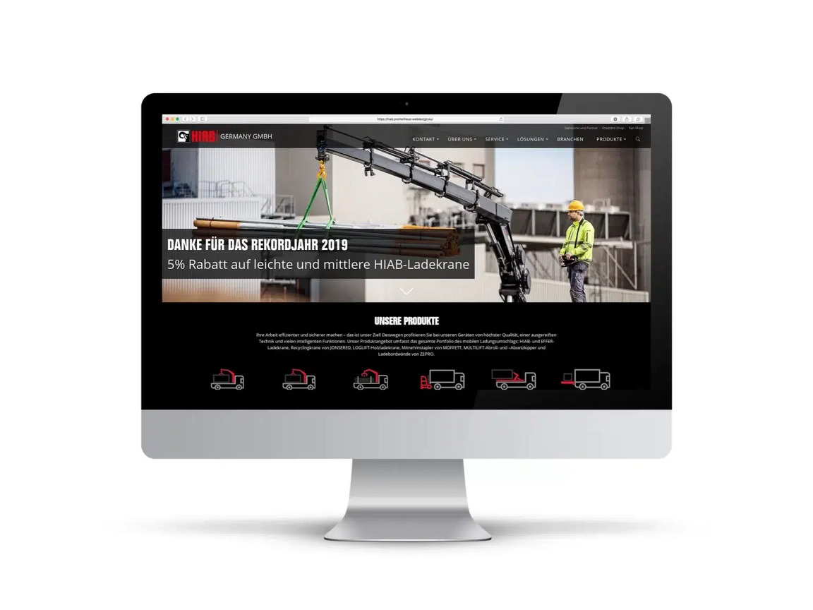 Manufacturer of Loading Cranes website case