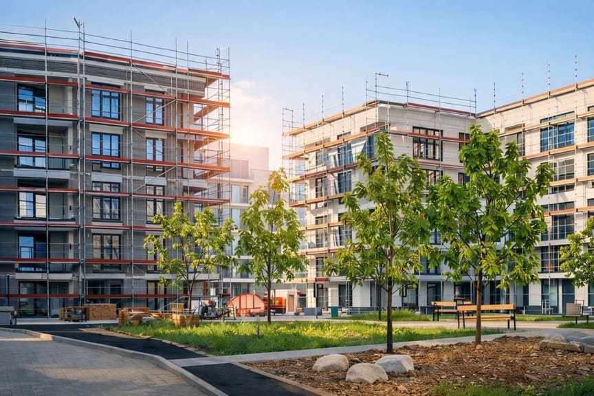Modern construction project representing construction companies in Barrie, Ontario, Canada